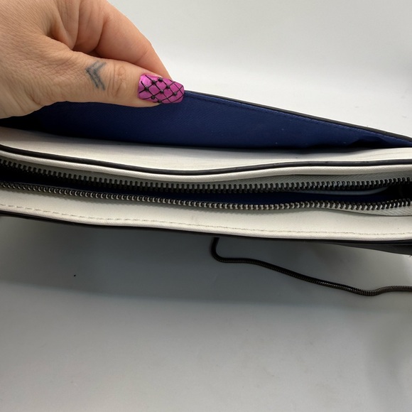 Reed Crossbody Purse Clutch featuring a removable metal chain strap Animal Print - Picture 8 of 9